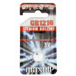 Pile Bouton CR1216 Standard - MAXELL - Lithium - 3V