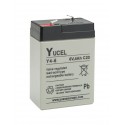 YUASA / YUCEL 6V - 4.0Ah - Y4-6 - AGM