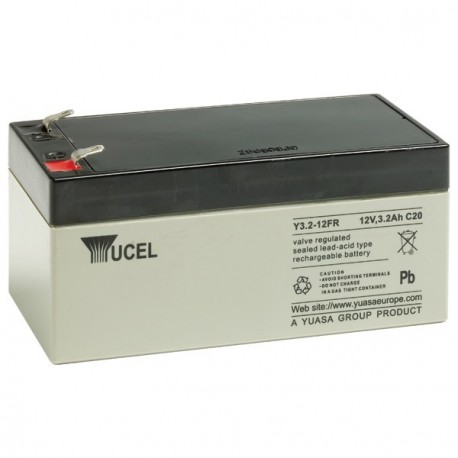 YUASA / YUCEL 12V - 3.2Ah - Y3.2-12 - AGM