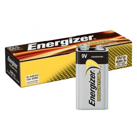 ENERGIZER 6LR61 - 9V Industrial - Boite de 12