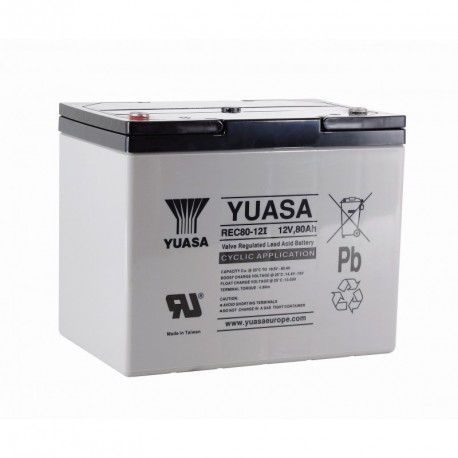 YUASA 12V - 80Ah - REC80-12 Cyclage