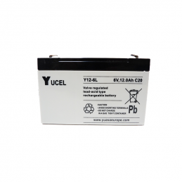 YUASA / YUCEL Batterie plomb - AGM - Y12-6L - 6V, 12Ah